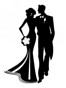 Трафарет для свадьбы 18