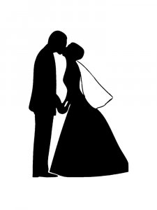 Трафарет для свадьбы 19