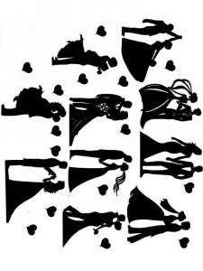 Трафарет для свадьбы 2