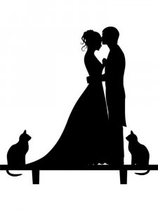 Трафарет для свадьбы 24