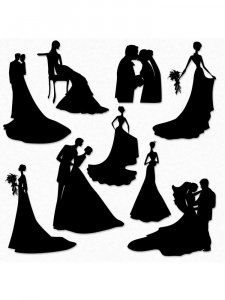 Трафарет для свадьбы 25