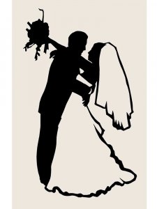 Трафарет для свадьбы 3