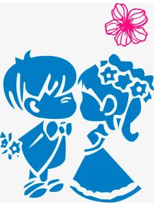 Трафарет для свадьбы 4