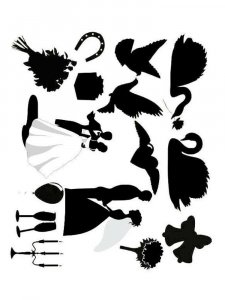 Трафарет для свадьбы 8