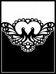 Трафарет для открытки 1