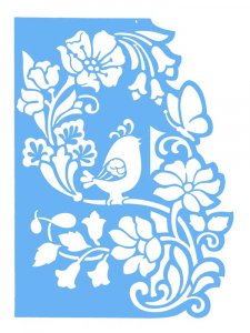 Трафарет для открытки 12