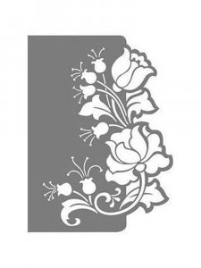 Трафарет для открытки 17