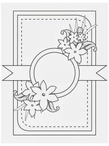 Трафарет для открытки 24