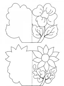 Трафарет для открытки 29