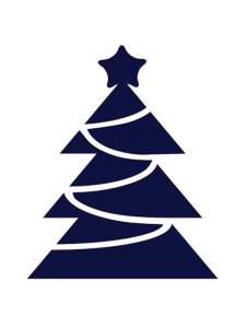 Новогодний трафарет 29
