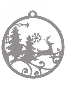 Новогодний трафарет 33