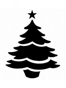 Новогодний трафарет 45