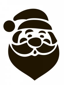 Новогодний трафарет 48