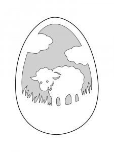 Трафарет Пасхальные яйца 1