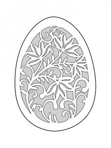 Трафарет Пасхальные яйца 12