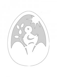 Трафарет Пасхальные яйца 13
