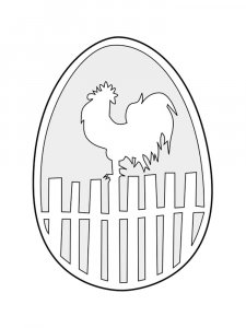 Трафарет Пасхальные яйца 14