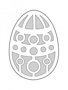 Трафарет Пасхальные яйца 2