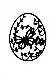 Трафарет Пасхальные яйца 5