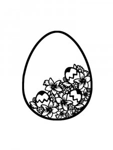 Трафарет Пасхальные яйца 6