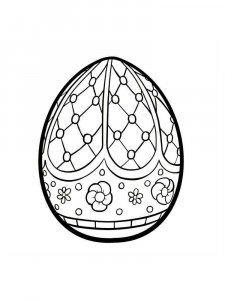 Трафарет Пасхальные яйца 7