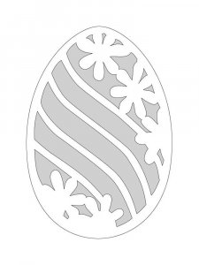 Трафарет Пасхальные яйца 8