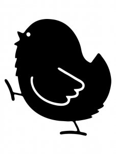 Трафарет Цыпленка 11