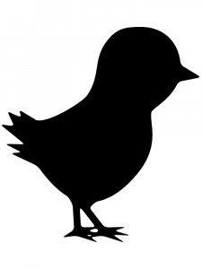 Трафарет Цыпленка 13