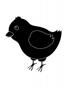 Трафарет Цыпленка 14