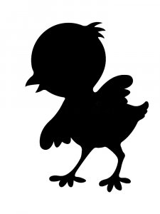 Трафарет Цыпленка 17