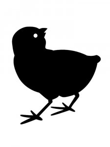 Трафарет Цыпленка 18