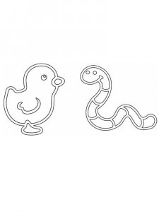 Трафарет Цыпленка 4