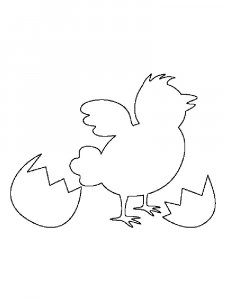 Трафарет Цыпленка 5