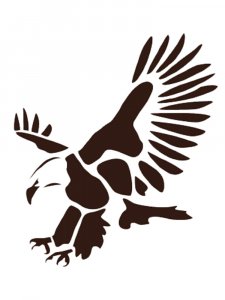 Трафарет Орла 14