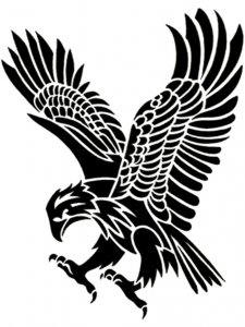 Трафарет Орла 17