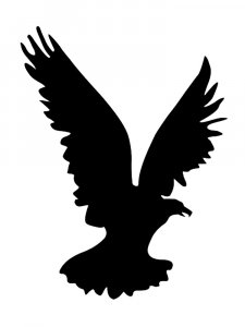 Трафарет Орла 19