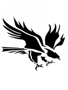 Трафарет Орла 6