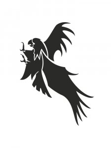 Трафарет Орла 8