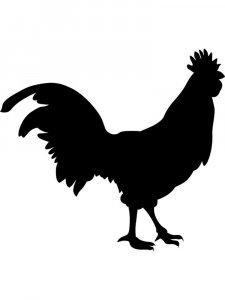 Трафарет Петуха 1