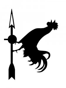 Трафарет Петуха 11