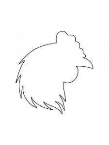 Трафарет Петуха 12