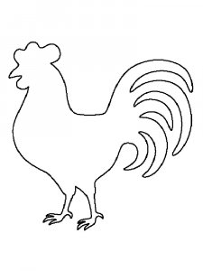 Трафарет Петуха 17