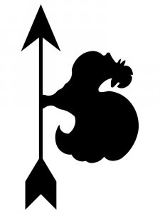 Трафарет Петуха 8