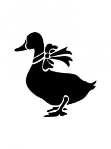 Трафарет Утки 1