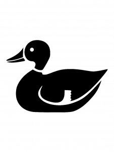 Трафарет Утки 16