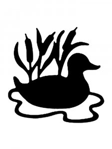 Трафарет Утки 17