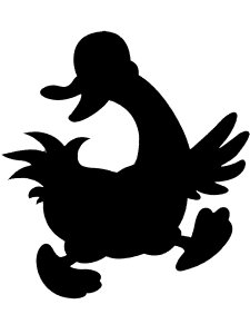 Трафарет Утки 19