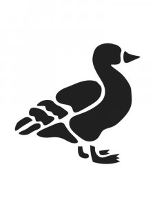 Трафарет Утки 3