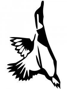 Трафарет Утки 5