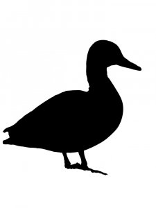 Трафарет Утки 9